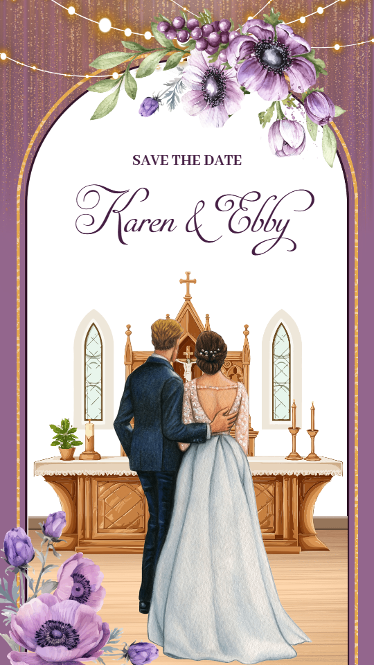 Christian Wedding Invitation Card