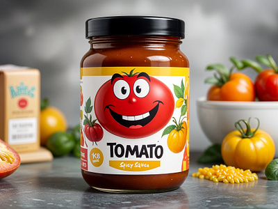 Tomato Spicy Sauce Jar Label Design creative food jar hot sauce jar label jar label design minimalist packaging design packaging expert product label design sauce jar label design sauce label simple jar label spicy sauce tomato tomato bottle tomato product tomato sauce tomato spicy tomatoes