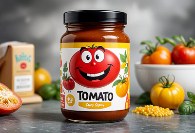 Tomato Spicy Sauce Jar Label Design creative food jar hot sauce jar label jar label design minimalist packaging design packaging expert product label design sauce jar label design sauce label simple jar label spicy sauce tomato tomato bottle tomato product tomato sauce tomato spicy tomatoes