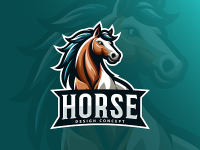 Horse mascot logo brandidentity branding design elegant graphic design horse illustration logo mascot logo sports logo vector