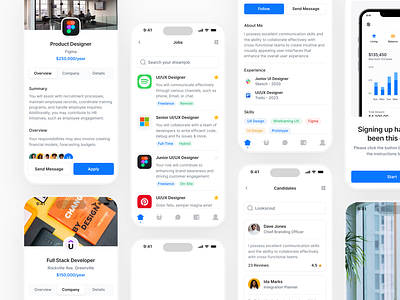 Mobile Jobs - Lookscout Design System android design design system figma ios lookscout mobile mobile app modern responsive ui