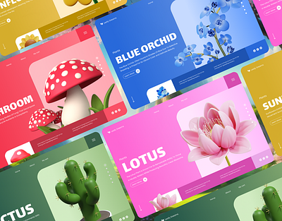 Flower Website Design Concept branding flower flowerwebsite ui uidesign uiux web website websitedesign webui