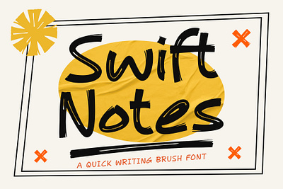 Swift Notes branding design fonts graphic design handlettering logo typeface typography