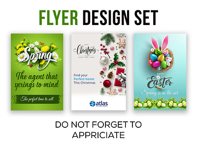 Flyer Design Set ad design christmas christmas flyer easter flyer flyer flyer bundle flyer design graphics design instagram posts minimal poster poster bundle poster design posts promotion flyer spring spring flyer spring poster valentine valentine poster