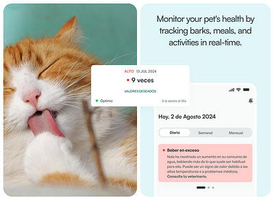 Laica-Pet tracker app. UI/UX Design branding logo ui