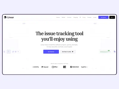 Landing page hero design hero inspiration landing ui