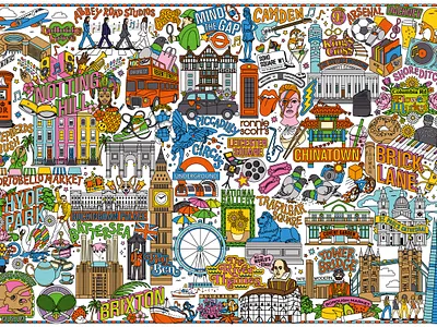 LONDON CITY ILLUSTRATION – music, culture, history and art arts illustration city illustration city landscape colorful map cultural illustration editorialart editorialillustration festival illustration freelanceillustrator graphicdesigner history illustration illustrated city map illustrated map illustration landmarks illustration london illustration london map map illustration music illustration poster design