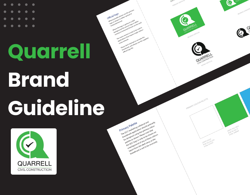 Quarrell Brand Guidelines branding graphic design logo ui