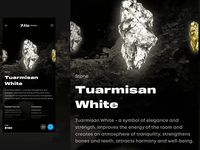 Tuarmisan White app branding design image rocks shop ui ux