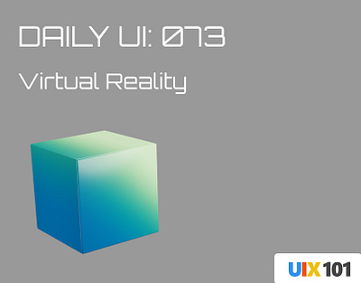Daily UI: #073 | Virtual Reality | #UIX101 073 dailyui figma ui design uix101 user experience user interface virtual reality