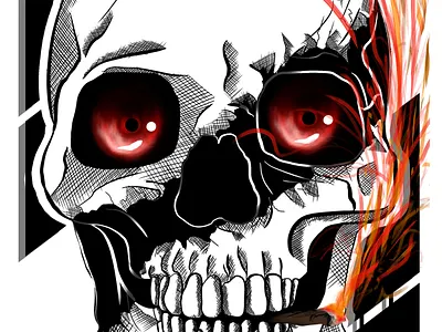 Skull artwork digital digital art digital illustration drawing graphic design graphic designer illustration logo logo design marketing skull t shirts textil