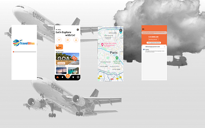 Travel Application all in one logo travel application all one ui