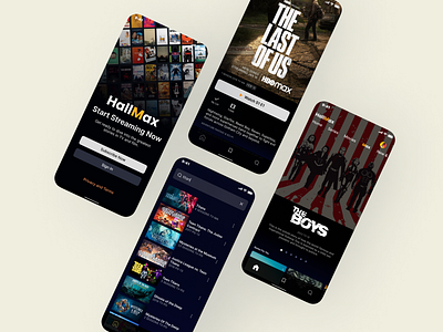 Streaming App Concept branding concept design media mobile streaming template ui