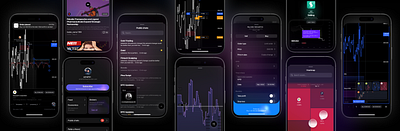 Some app ui pages chart concept invest app ios trading trading app ui ux