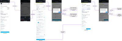 FinTech App - Save Draft User Flow app app design business finance calendar design draft finance financial fintech mobile app mobile design radio card ui user experience user flow user interface visual design