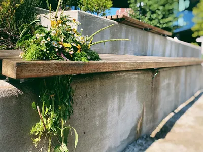 industrial flower art arrangements botanical art eco art edible art flower arrangements flower installations flowers green art herb art herbs industrial art industry meets nature installation art installations nature art nature installations recycled art wildflower art wildflowers