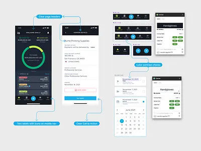 FinTech App - Accessibility Features accessibility app design fintech mobile app ui user interface visual design