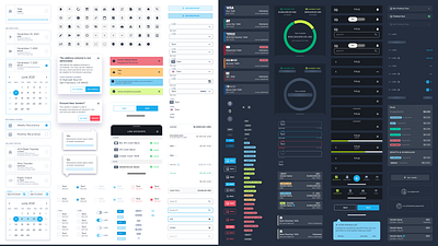 Athena Mobile Design System - Component Snapshot app design co component design design system fintech ui user interface visual design