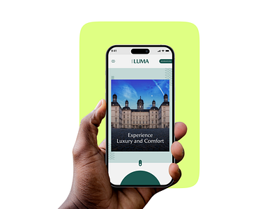 Hotel Luma – Mobile View 2024 design figma mockup ui uiux website design