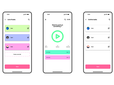 ROR - ToDo App / 2023 animation app clean mobile time todo ui ux