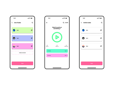 ROR - ToDo App / 2023 animation app clean mobile time todo ui ux