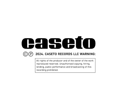 caseto branding design label lettering logo logotype music record type typography