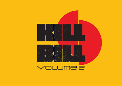 Kill Bill Vol.2 Minimal Poster killbill minimal movie poster