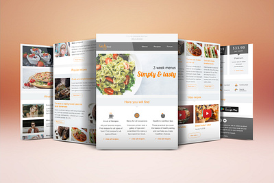 🍂 Food Email + Landing Page Design 3d animation branding email graphic design logo motion graphics ui