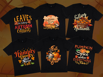 Autumn T-shirt design autumn autumn leaf autumn t shirt autumn vector clothing design emblem fashion graphic design illustration leaves pumpkin tshirt typography typography t shirt vector t shirt