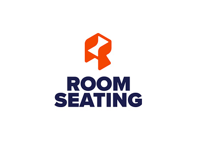 Room Seating Logo branding chair logo isometric logo logo logodesigner logoroom r logo roomlogo workingspacelogo