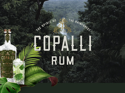 Copalli Rum Identity art direction brand guidelines brand identity brand pattern branding graphic design identity jungle key visuals logo logo suite motion graphics packaging design rum style guide