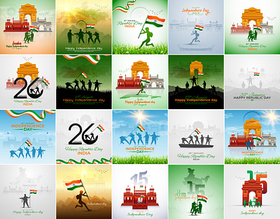 India Independence Day Celebration Social Banner Template 26 january animation august 15 branding graphic design happy republic day india india independence india independence day indian flag motion graphics republic day social media post