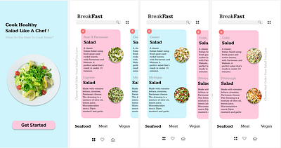 Salad For Breakfast ui ux