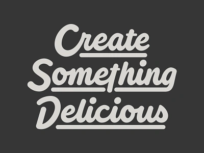 Azzip Pizza - Create Something Delicious handlettering handtype hashtaglettering lettering pizza process vector vectormachine