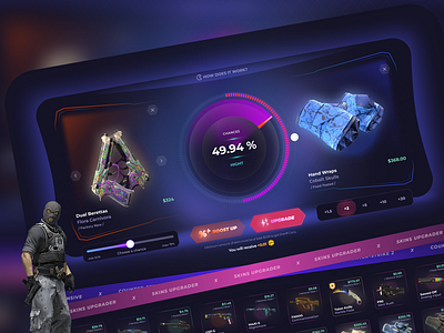 «Skin.Club». Upgrade page animation app design betting creative design designinspiration designtrends gambling gamification interactive design mobiledesign moderdesign redesign uidesign userexpirience useringagement userinterface uxdesign visual design visualeffects webdesign