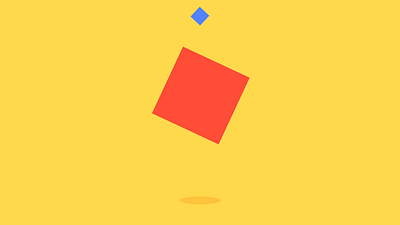 Bounce & Squash animation bounce box design gif jump motion motion graphics rotate spin square squares squash