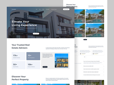 FreshStart - Real Estate Agency Landing Page agent animation apartement apartment appartt architecture branding broker house housing landing page real estate agency real estate landig page real property realestate realty ui ui design ux design web design