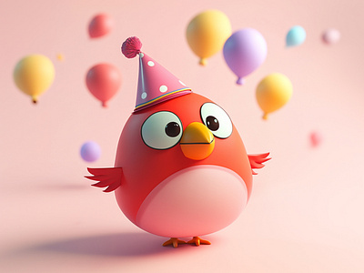 3d Cute Bird Mascot Character 3d 3d bird 3d cartoon 3d design 3d mascot 3d model bird cartoon bird character cartoon cartoon character cartoonsaz character design custom bird character cute bird 3d design fiverr funny bird 3d graphic design happy birthday illustration