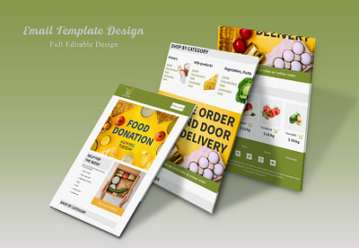 🍂 Food Email + Landing Page Design 3d animation branding graphic design logo motion graphics ui