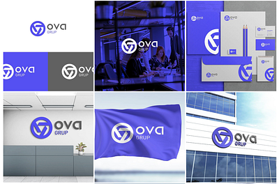 OVA barnding branding corporate identity design graphic design illustration logo vector