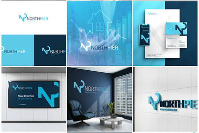 NORTH PIER barnding branding corporate identity design graphic design illustration logo vector