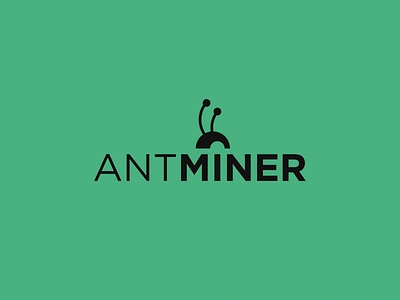 Antminer ant blockchain branding cryptocurrency identity insects logo mark mining mining machine negative space symbol