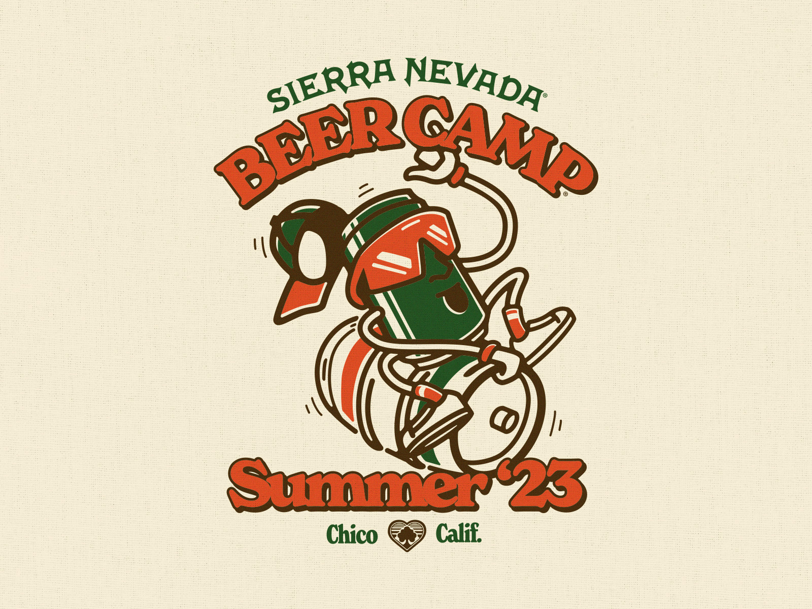 Example of T-shirt Design For Sierra Nevada Brewing Co's Beer Camp Festival
