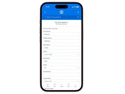 Users are looking to be able to manage records using the app app concept product design ui ux ux design ux ui design