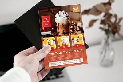 Restaurant Flyer Design a4 flyer branding coffee flyer design flyer flyer design graphic design ice cream flyer restaurant flyer restaurant flyer design