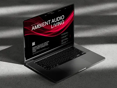 Promo Landing Page For An Audio Company dark darkmode design ecommerce figma homepage ui uiux design ux