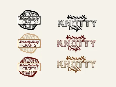 Naturally Knotty Crafts branding graphic design logo
