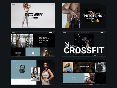 Kropp - Fitness and Gym Theme black bold modern responsive strong ui ux web design