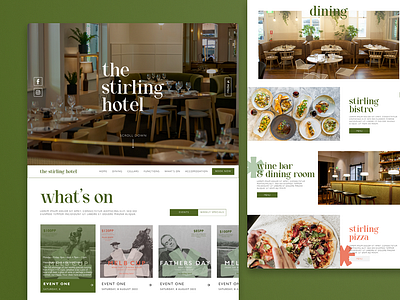 Stirling Hotel Australia Website Redesign graphic design ui