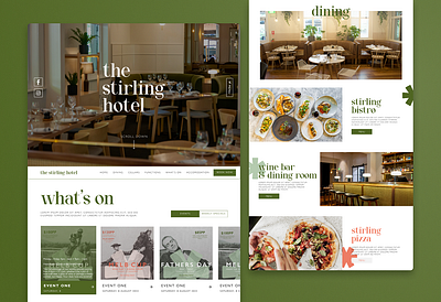 Stirling Hotel Australia Website Redesign graphic design ui